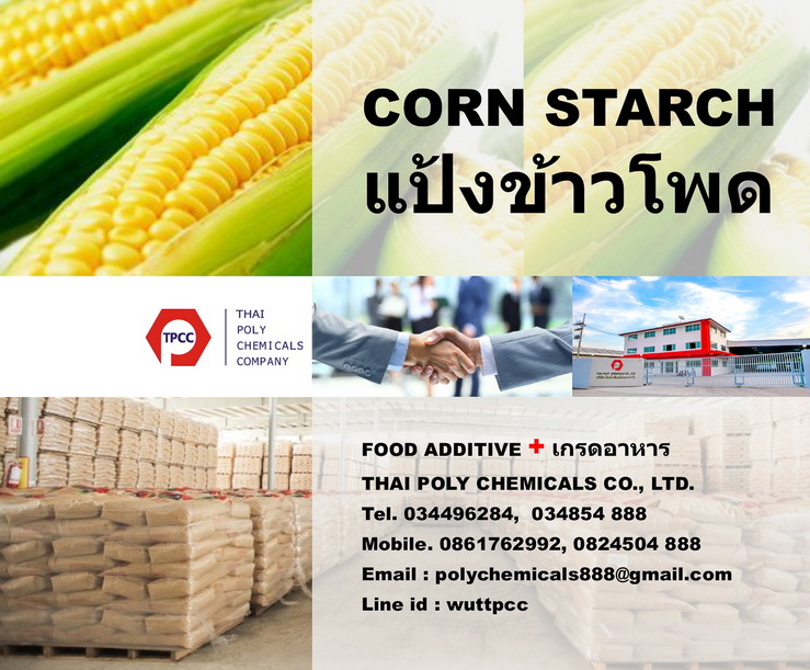 แป้งข้าวโพด, สตาร์ชข้าวโพด, Corn Starch, Corn Flour, ผลิตแป้งข้าวโพด, จำหน่ายแป้งข้าวโพด, ขายแป้งข้าวโพด